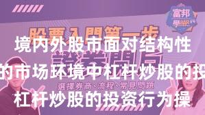 境内外股市面对结构性行情阶段的市场环境中杠杆炒股的投资行为操